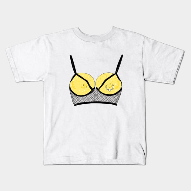 Pierced Lemons Kids T-Shirt by SassySavage